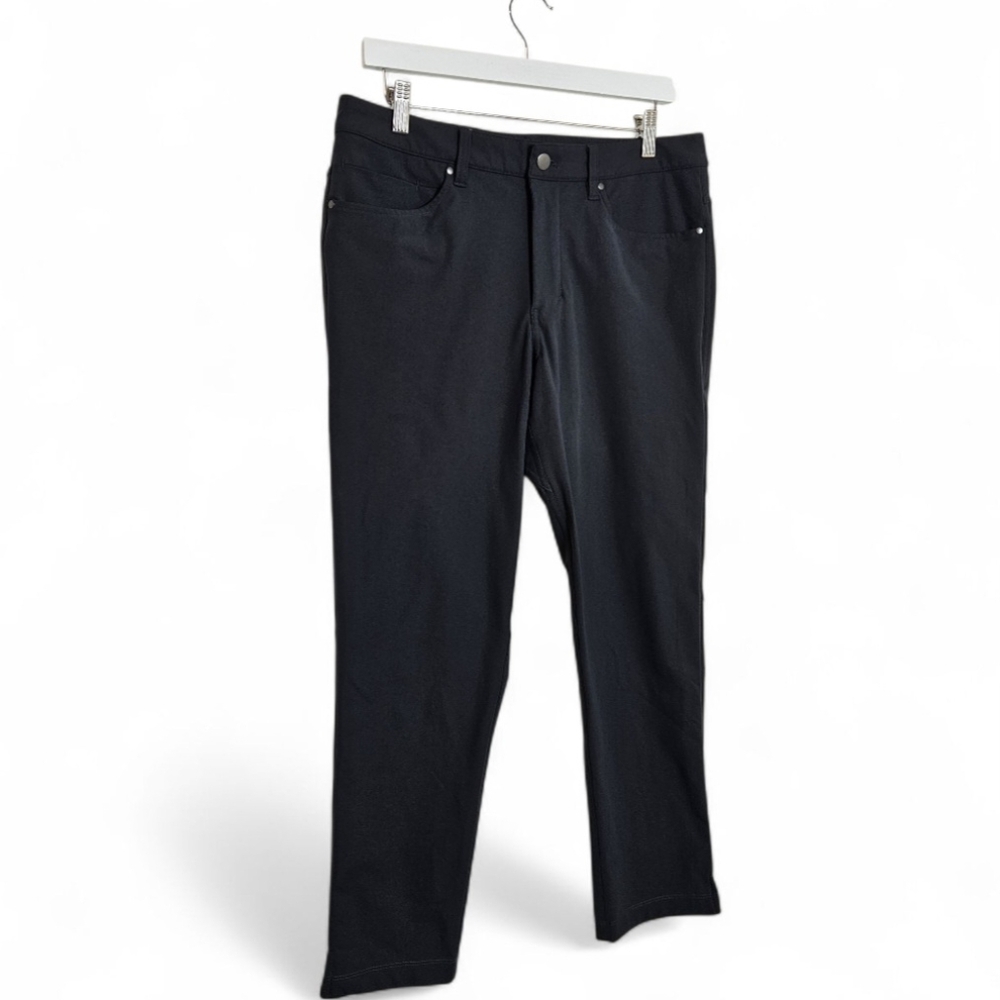 Lululemon ABC Pants 32 Warpstreme 5 Pocket Stretch Commuter Gray Mens